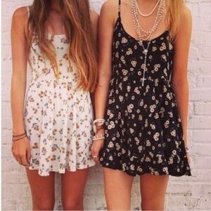 Brandy Melville Black Sunflower Dress